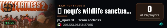 ★ nequ's wildlife sanctuary | CLASS WARS | Weapon Randomizer live status badge