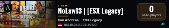 NoLaw13 | [ESX Legacy] live status badge