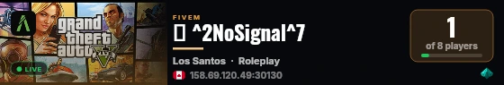📡 ^2NoSignal^7 live status badge