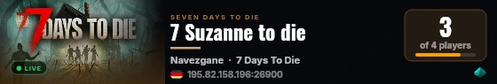 7 Suzanne to die live status badge