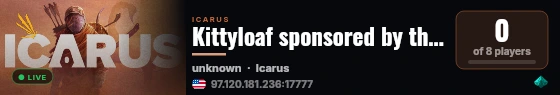 Kittyloaf sponsored by the Escobarn live status badge