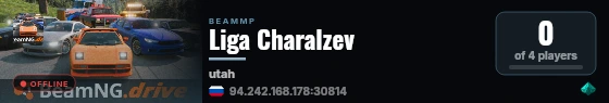 Liga Charalzev live status badge