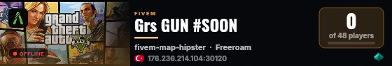 Grs GUN #SOON live status badge