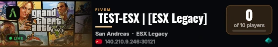  TEST-ESX | [ESX Legacy] live status badge