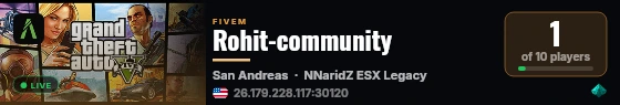 Rohit-community live status badge