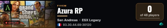 Azura RP live status badge