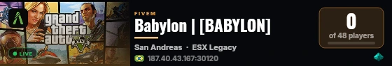 Babylon | [BABYLON] live status badge