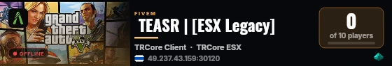  TEASR | [ESX Legacy] live status badge