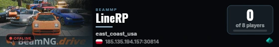 LineRP live status badge