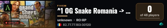 ^1 OG Snake Romania -> STAFF FREE -> VIP FREE ^7 live status badge