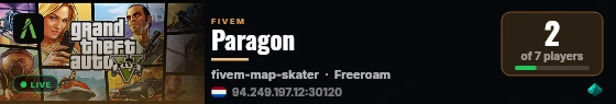 Paragon live status badge