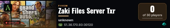 Zaki Files Server Txr live status badge