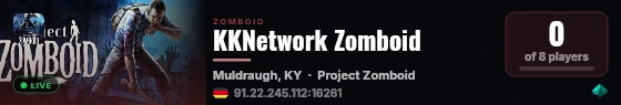 KKNetwork Zomboid live status badge