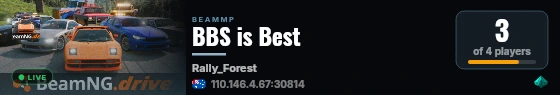 BBS is Best live status badge