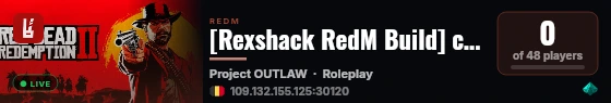 [Rexshack RedM Build] change-me live status badge