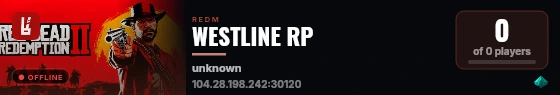 WESTLINE RP live status badge