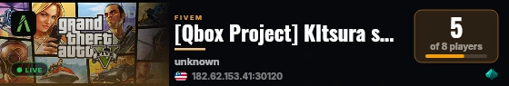 [Qbox Project] KItsura server live status badge