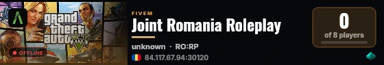 Joint Romania Roleplay live status badge