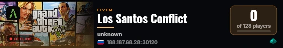 Los Santos Conflict live status badge