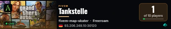 Tankstelle live status badge