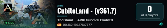 CubitoLand - (v361.7) live status badge