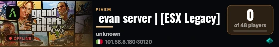  evan server | [ESX Legacy] live status badge