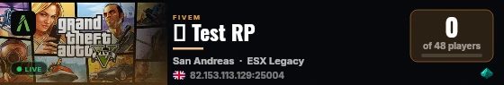 🔷 Test RP live status badge