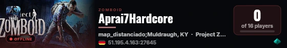 Aprai7Hardcore live status badge