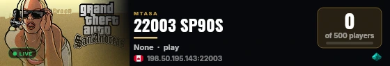 22003 SP90S live status badge