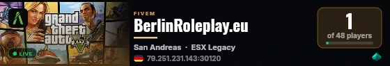 BerlinRoleplay.eu live status badge