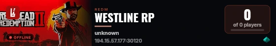 WESTLINE RP live status badge