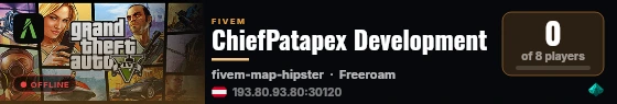 ChiefPatapex Development live status badge
