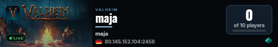 maja live status badge