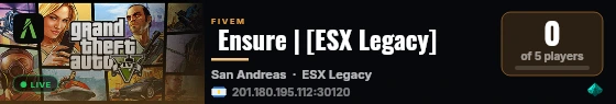  Ensure | [ESX Legacy] live status badge