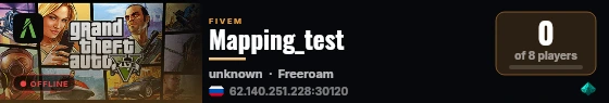 Mapping_test live status badge