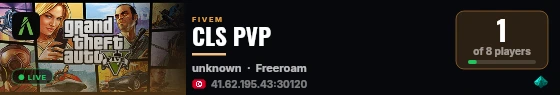 CLS PVP live status badge