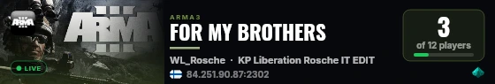 FOR MY BROTHERS live status badge