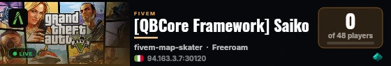 [QBCore Framework] Saiko live status badge