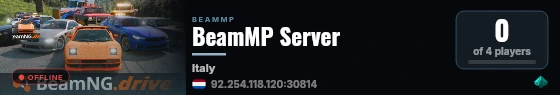 BeamMP Server live status badge