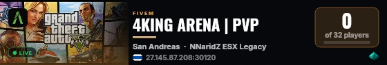 4KING ARENA | PVP live status badge