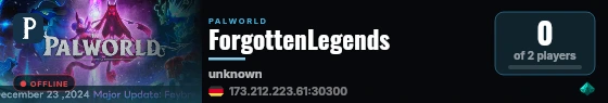 ForgottenLegends live status badge