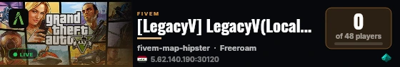 [LegacyV] LegacyV(LocalHost) live status badge