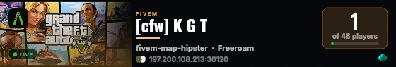 [QBCore Framework] K G T live status badge