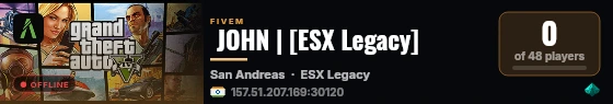  JOHN | [ESX Legacy] live status badge
