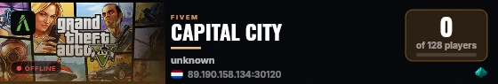 CAPITAL CITY live status badge