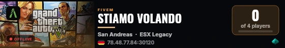 STIAMO VOLANDO live status badge