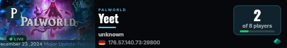 Yeet live status badge