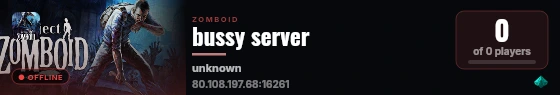bussy server live status badge