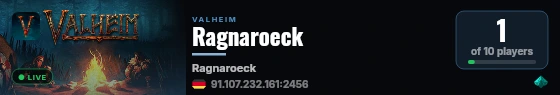Ragnaroeck live status badge