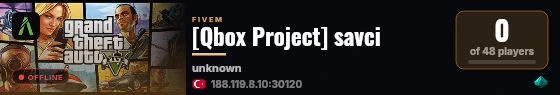 [Qbox Project] savci live status badge